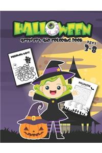 Halloween Coloring and Activity Book Ages 3-8