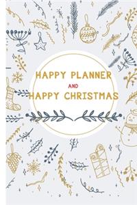 Monthly Planner: Christmas Monthly Calendar Organiser 6 x 9'' - 120 pages for Academic Agenda Schedule Organizer - Christmas gift- Happy Christmas