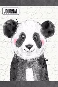 Big Fat Bullet Style Journal Notebook Inky Panda Bear
