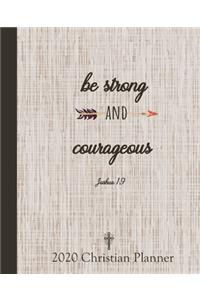 2020 Christian Planner Be Strong and Courageous