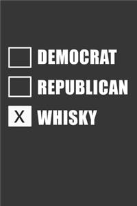 Democrat Republican Whisky Notebook