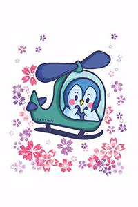 Funny Penguin Pilot Notebook