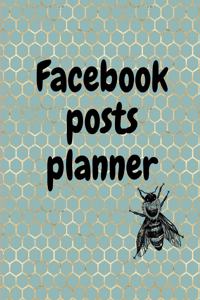 Facebook posts planner