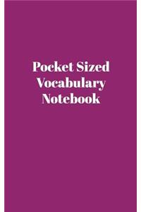 Pocket Sized Vocabulary Notebook