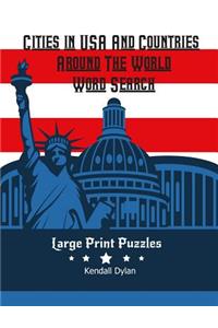 Cities in USA and Countries Around the World Word Search