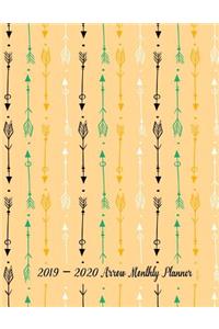 2019 - 2020 Arrow Monthly Planner