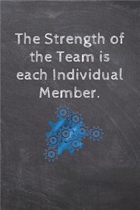 The Strength of the Team is each Individual Member.