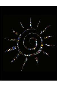 Emoji Spiral Sun Wide Rule Composition Notebook