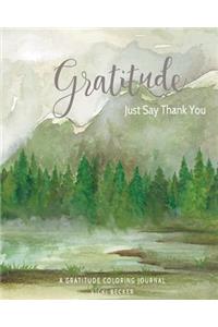 Gratitude Just Say Thank You