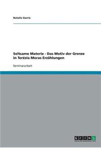 Seltsame Materie - Das Motiv der Grenze in Terézia Moras Erzählungen