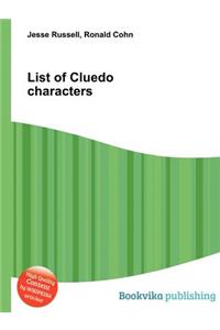 List of Cluedo Characters