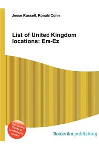 List of United Kingdom Locations