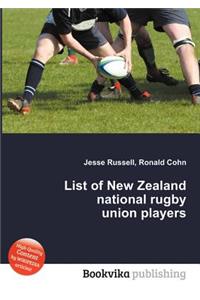 List of New Zealand National Rugby Union Players