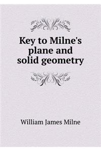 Key to Milne's Plane and Solid Geometry