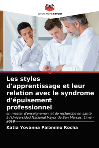 Les styles d'apprentissage et leur relation avec le syndrome d'épuisement professionnel