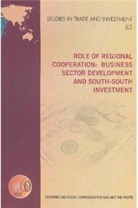 Role of Regional Cooperation