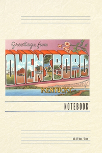 Vintage Lined Notebook Greetings from Owensboro, Kentucky
