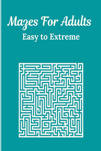 Mazes For Adults