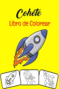 Cohete Libro de colorear: 35 páginas para colorear de cohetes para niños pequeños, regalo para nieto y nieta de niños.