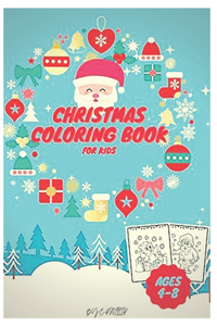 christmas coloring book for kids ages 4-8