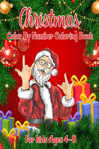 Christmas Color by Number Coloring Book for Kids Ages 4-8