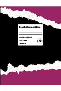 Math & Science Graph Paper 5x5 Quard Composition Notebook