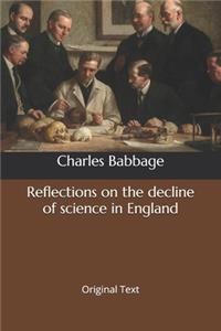 Reflections on the decline of science in England