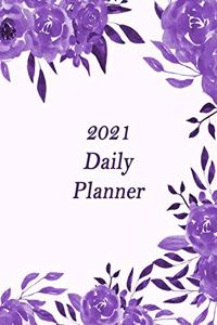 2021 Daily Planner Large Print 8.5
