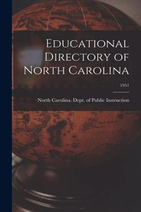 Educational Directory of North Carolina; 1951