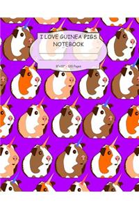 I Love Guinea Pigs Notebook