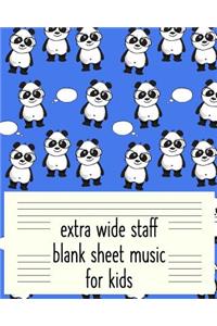 Extra Wide Staff Blank Sheet Music