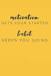 Motivation Gets You Started Habit Keeps You Going