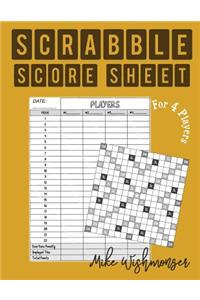 Scrabble Score Sheet