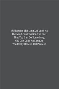 The Mind Is The Limit. As Long As The Mind Can Envision The Fact That You Can Do Something, You Can Do It, As Long As You Really Believe 100 Percent.