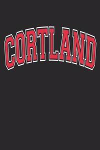 Cortland Notebook Journal Black and Red