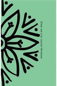 Blank and Line Journal Notebook