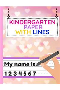 Kindergarten Paper with Lines