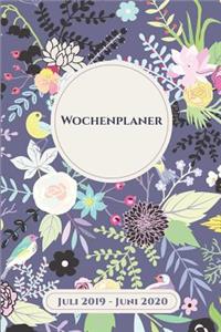 Wochenplaner Eine Woche pro Seite Juli 2019 - Juni 2020