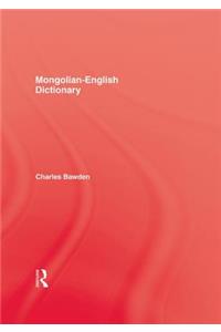 Mongolian English Dictionary