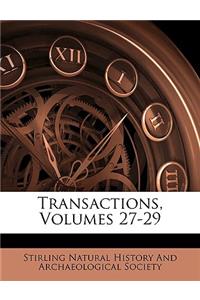 Transactions, Volumes 27-29