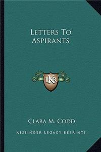 Letters To Aspirants