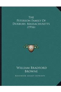 Peterson Family of Duxbury, Massachusetts (1916)