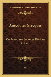Anecdotes Grecques