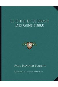 Le Chili Et Le Droit Des Gens (1883)