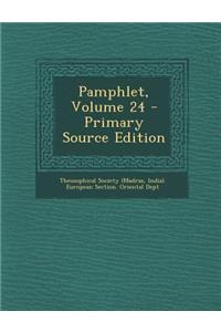 Pamphlet, Volume 24