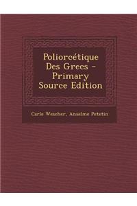 Poliorcetique Des Grecs