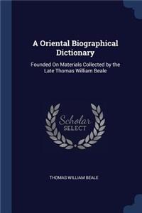 A Oriental Biographical Dictionary