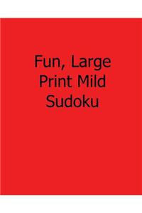 Fun, Large Print Mild Sudoku
