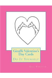 Giraffe Valentine's Day Cards