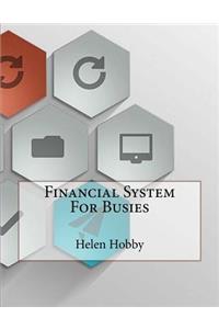 Financial System For Busies